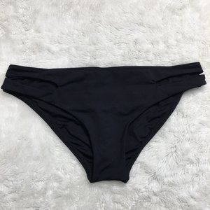 L'Space Women's Full Cut Black Bikini Bottom Size Medium